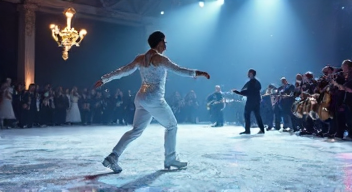 Eiskunstlauf und Musik von einem Sänger (10/10)