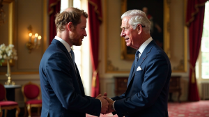 Versöhnung im britischen Königshaus: Prinz Harry, König Charles, Zwickmühle