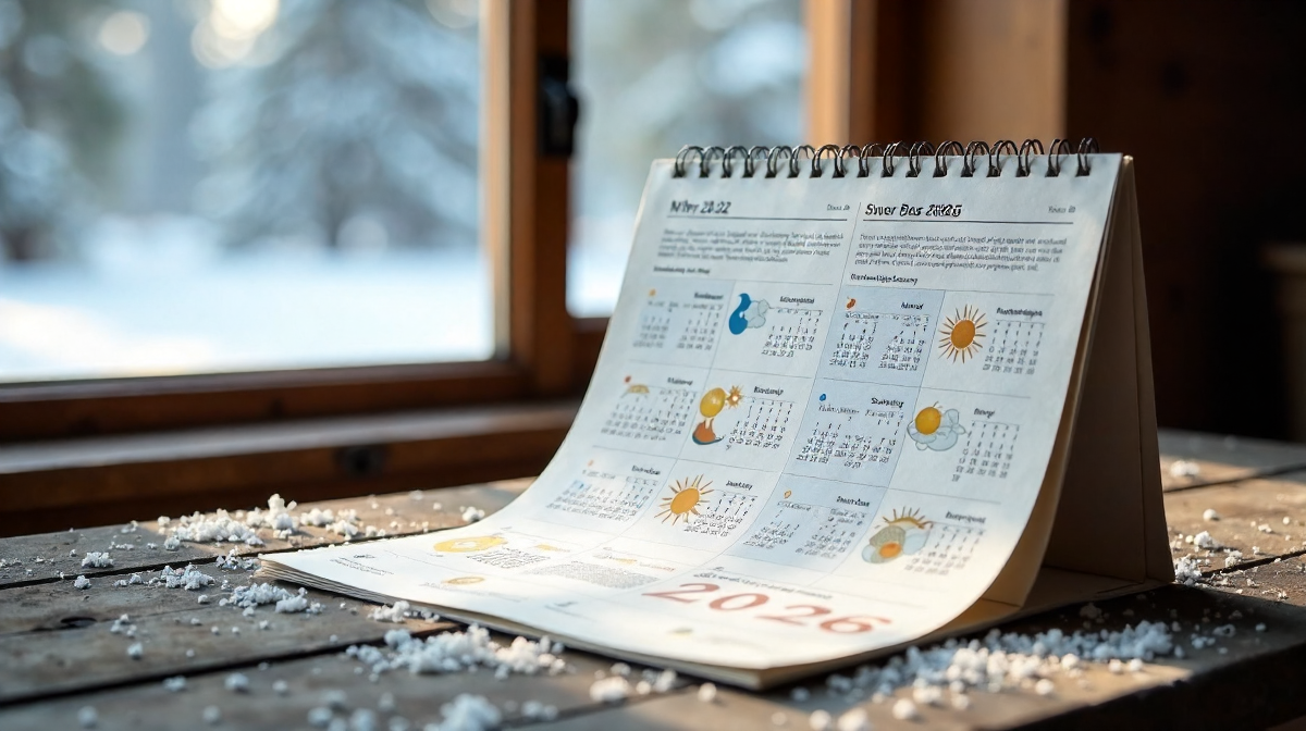 Hundertjähriger Kalender 2026: Kälte, Wetterprognose und historische Vorhersagen