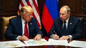 Donald Trump, Wladimir Putin und die geopolitischen Spannungen in der Ukraine