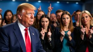 Empörung über Donald Trump: Flirt, Zivilbevölkerung, Live-Interview