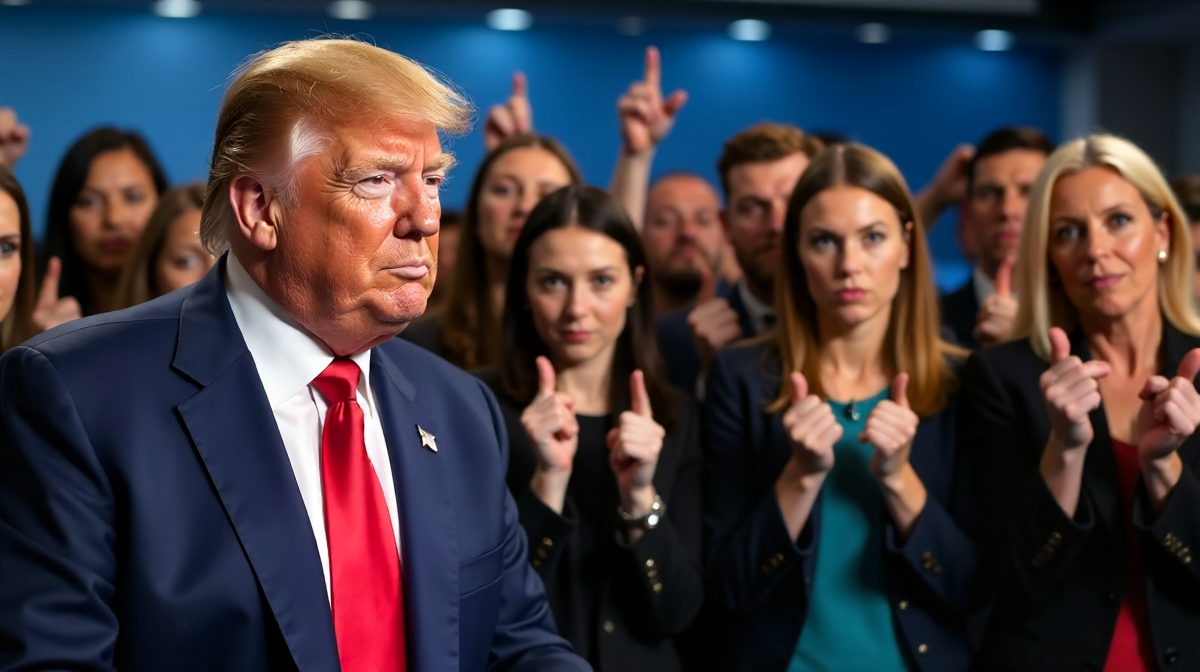 Empörung über Donald Trump: Flirt, Zivilbevölkerung, Live-Interview