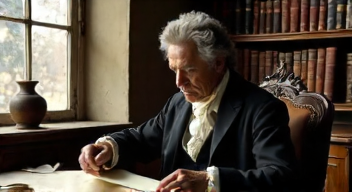 Ich bin Johann Wolfgang von Goethe, Dichter, und reflektiere über die Rolle der Sprache (3/10)