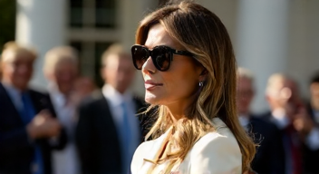 Ich erinnere mich an Melania Trumps Auftritt mit Sonnenbrille (1/10)